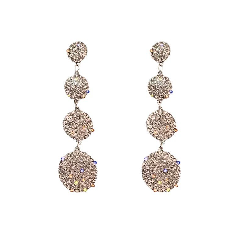 Серебряная игла, модные дизайнерские серьги, образец серебра 925, инкрустированные diamonds, европейский стиль, простой и элегантный дизайн, тренд сезона