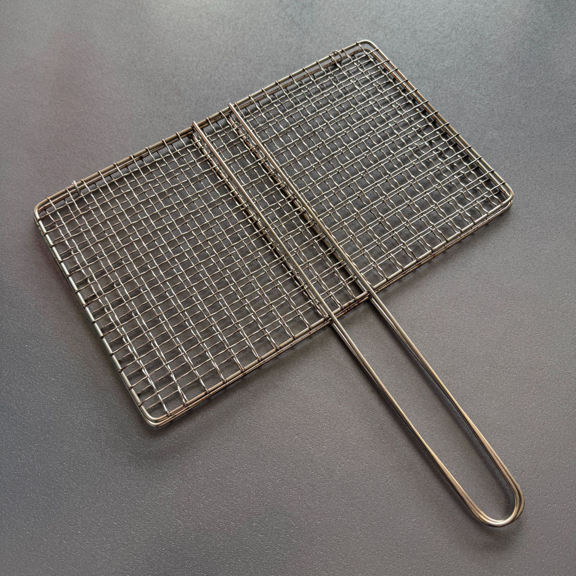 Pinza de Red para Barbacoa Doble Capa de Acero Inoxidable, Fácil de Limpiar image 11