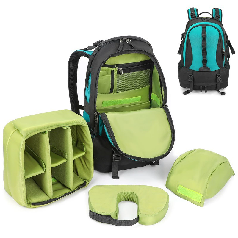 Capacious camera, universal backpack, waterproof equipment bag for photo sessions, worn on the shoulder