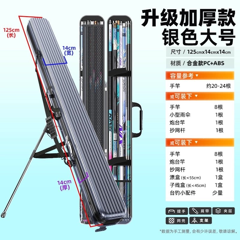 Funda Rígida e Impermeable para Cañas de Pescar Acero Inoxidable Resistente al Desgaste para Pesca image 27