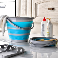 厂家直销大容量加厚便携橡胶折叠水桶车载户外野营钓鱼用品水桶