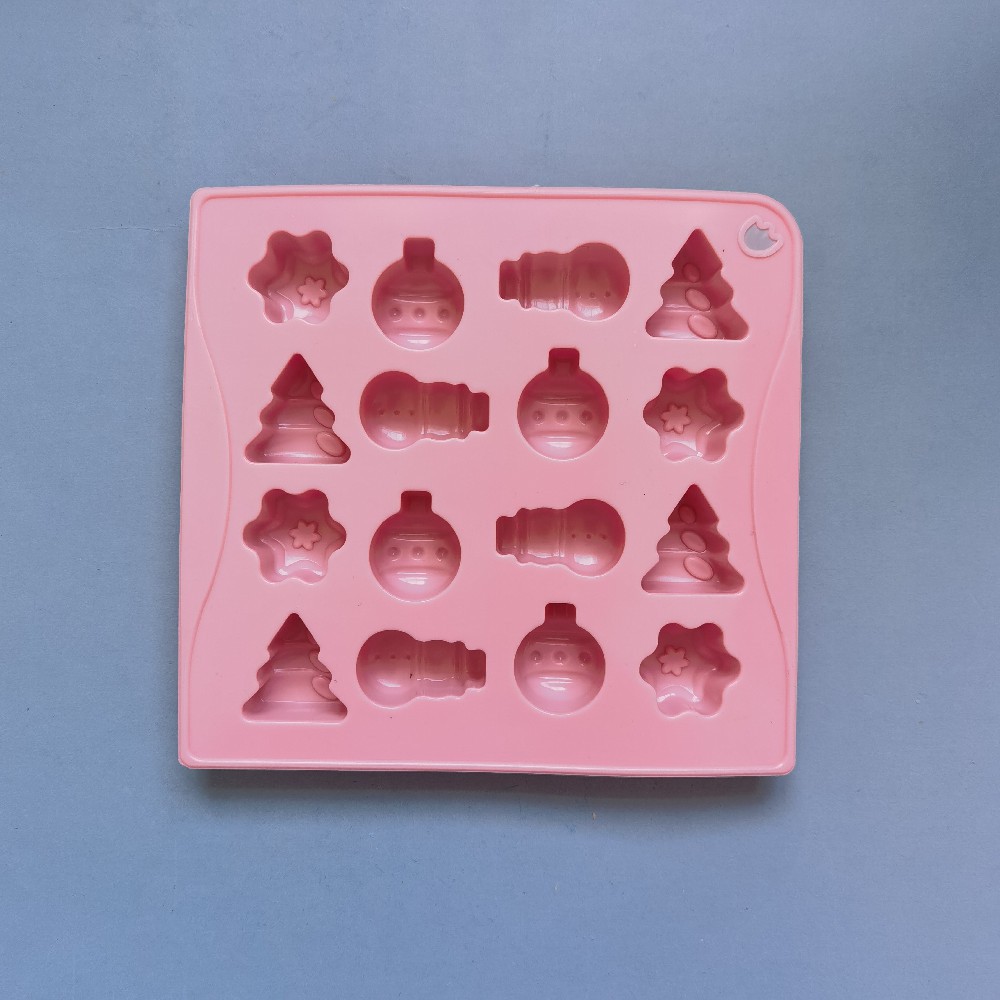 16 muñeco de nieve de árboles 73 molde de silicona pastel helado pudín molde de postre jabón utensilios