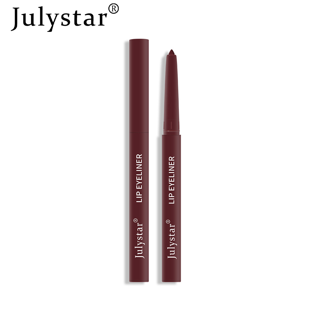 Julystar non-fading automatic lip liner pen, matte multi-color export lip gloss and lipstick pen from Europe and America undefined