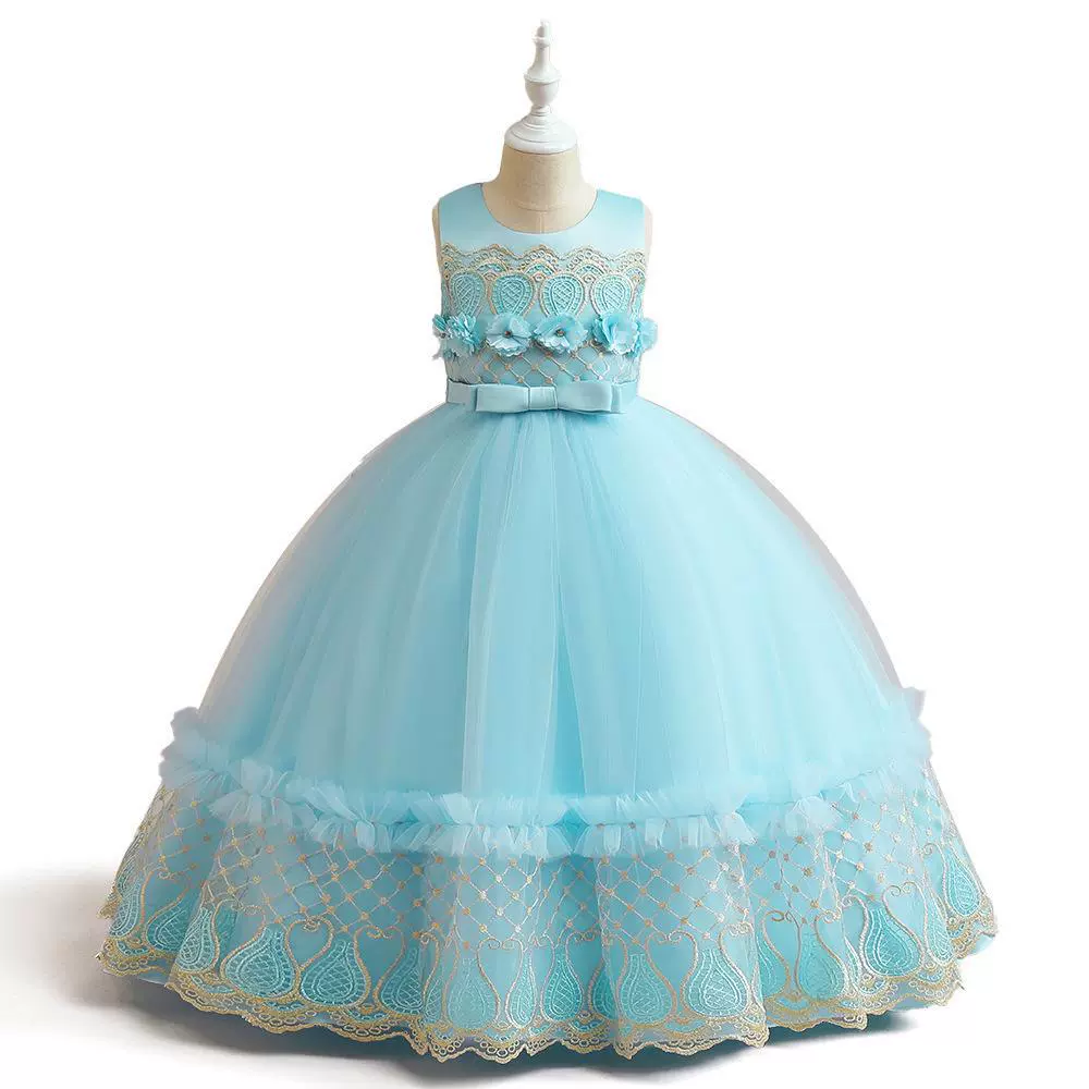 Children's wedding dress, school evening dress, skirt, piano performance costume, new collection, tutu skirt