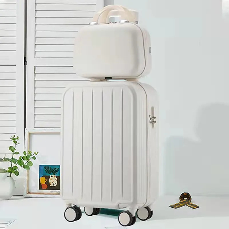[Fábrica de selección estricta] pequeña caja de cifrado fresca coreana de 20 pulgadas nueva caja de tracción maleta duradera para estudiantes