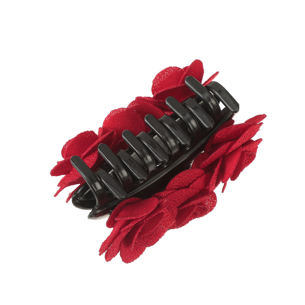 50g Weight Hair Claws Hair Accessories Type 1 Piece Quantity Tea Party, Shopping Occasion Cloth Material Rose Pattern All Seasons Season Women's Gender Elegant Style Elegant Women's Rose Cloth Hair Claws 5