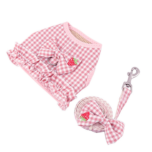 Dog leash dog rope pet medium and large small dog Teddy vest collar harness puppy dog ​​walking chain