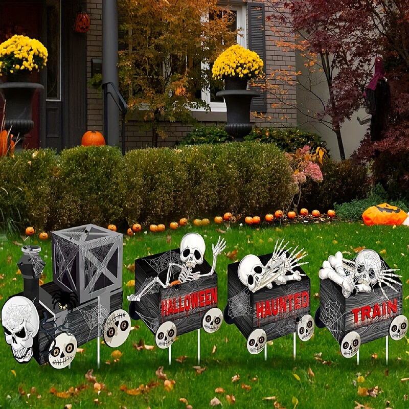 クロスボーダースカルゴーストハロウィンお化け屋敷秘密部屋ゴースト墓ホラーゴーストフェスティバル装飾中庭庭屋外プラグ|undefined