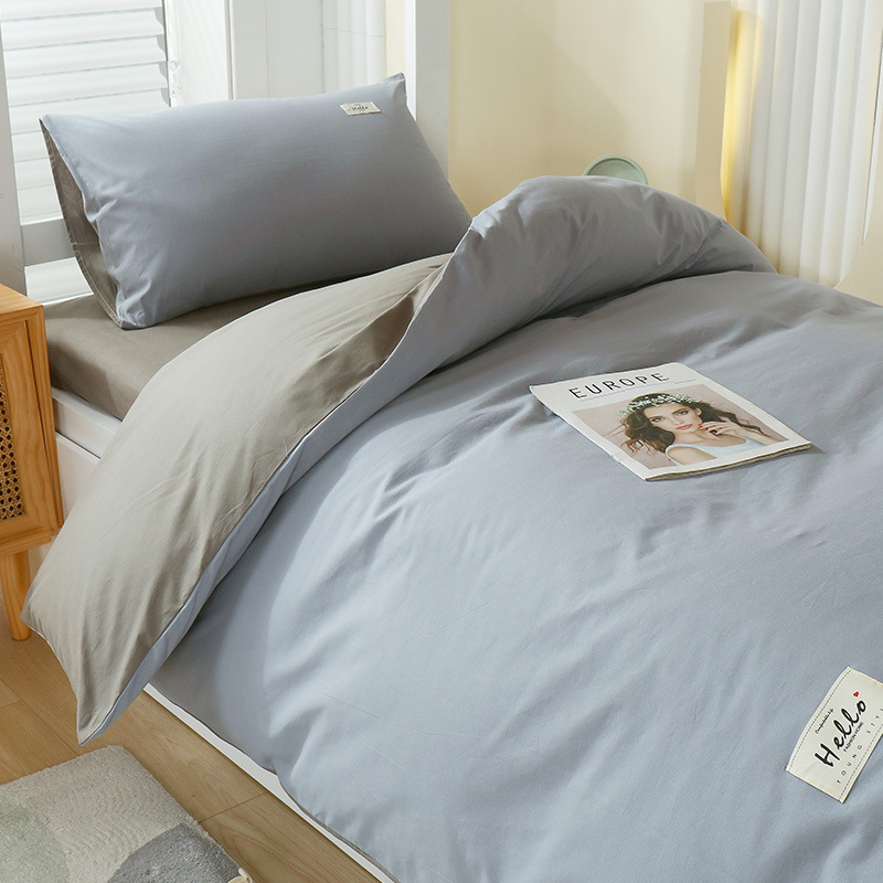 Edredón, ropa de cama, juego completo de algodón, juego completo de ropa de cama, juego de seis piezas, juego de tres piezas de colchón de dormitorio para estudiantes universitarios individuales