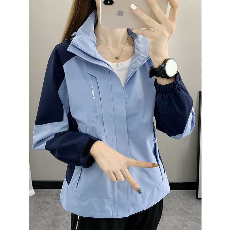 Genuine goods! Western camel trench coat women's windproof single-layer jacket workwear jacket thin mountaineering suit