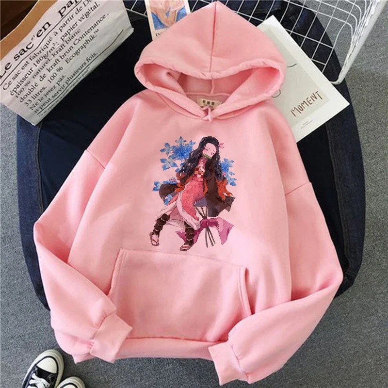 Y2k Japan Anime Women Sweatshirts Manga Plus Size Hoodie