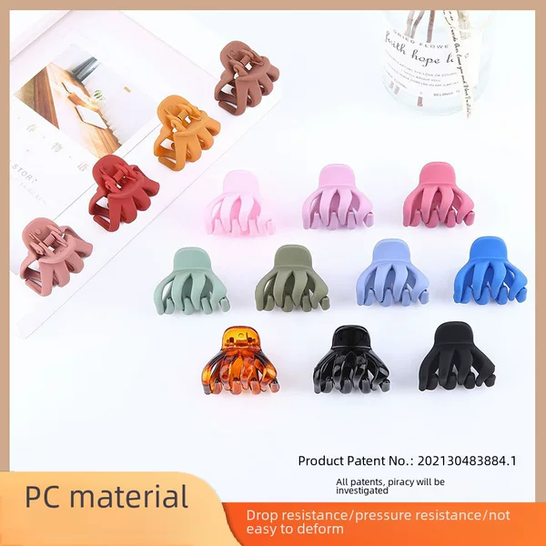 ins New Style Bangs Clip European and American Hot-selling Frosted Matte Black Hollow Small Drop Resistant Grab Clip Top Clip Headwear