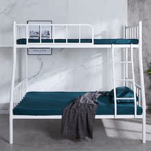 .跨境鐵藝子母床高低上下床雙層床兒童鐵架小戶型床架子床上下鋪