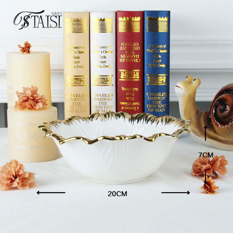 Ceramic Tableware Set, Light Luxury Cabbage Pattern, Dinner Plates & Bowls, Hotel Style