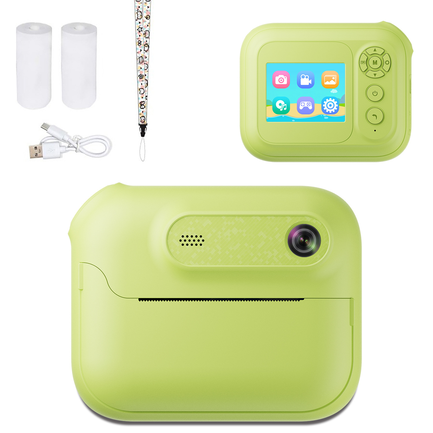 Nueva cámara de impresión Cámara digital para niños Polaroid lindo juguete de dibujos animados mini cámara de impresión HD