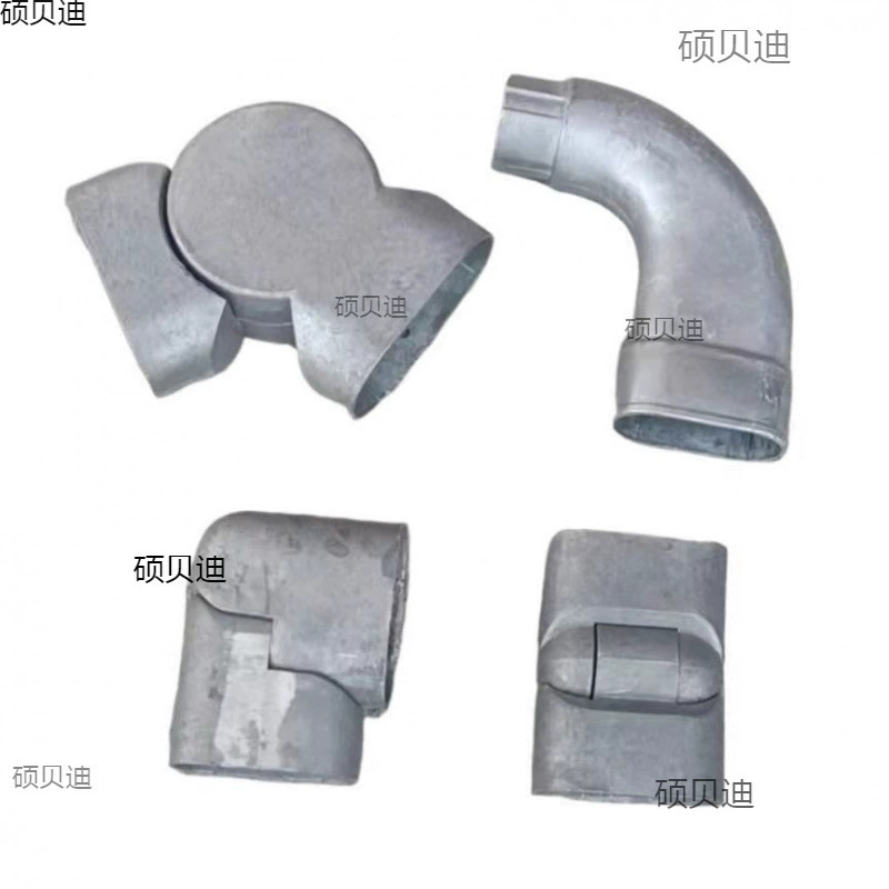 Цинк стальной ограждение аксессуар лицевой трубки подвижная головка 40*80 эллиптическая трубка поворотная головка алюминиевая плоский угол наклона талии круговой трубки