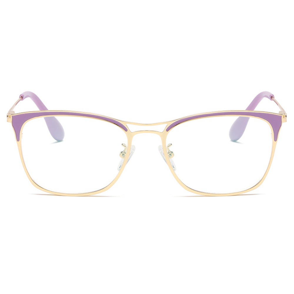 防蓝光眼镜个性双梁猫眼镜框网红款韩系素颜眼镜配度数近视光学镜