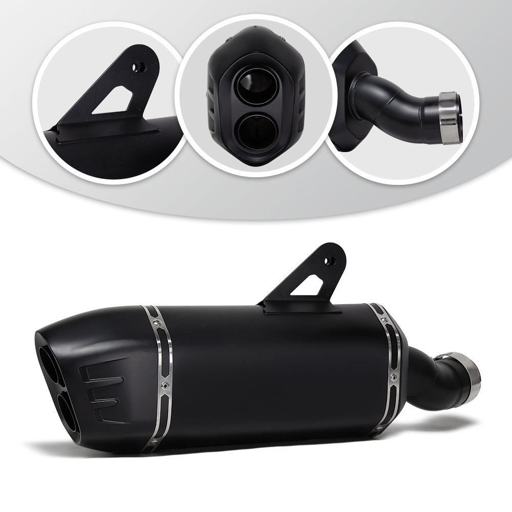 Suitable for Motorcycle Exhaust Pipe Modification R1300Gs Shield Mid-Tail Section Integrated Straight up 60mm