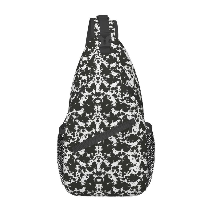 Bolso de pecho con estampado de dibujos animados transfronterizos Bolso de mensajero para hombre Bolso de pecho casual ligero de gran capacidad Bolso de lona simple para mujer de alto valor