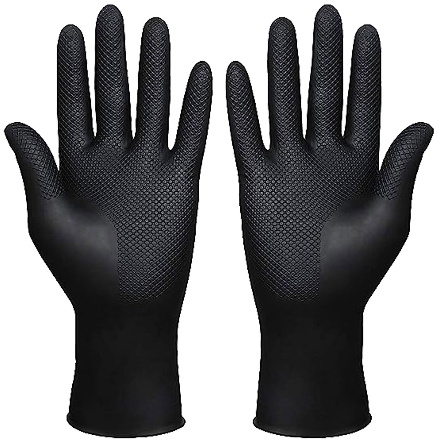 染发工具美发用品洗碗清洁家务厨房加长家用XL黑色PVC乳胶手套