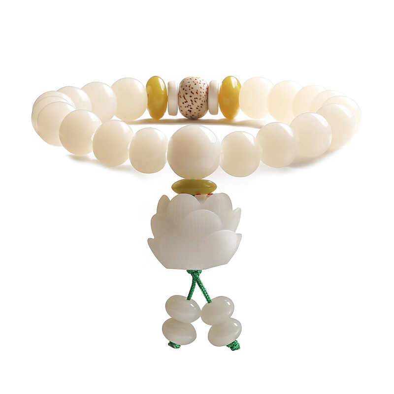 Bodhi de jade blanco + loto