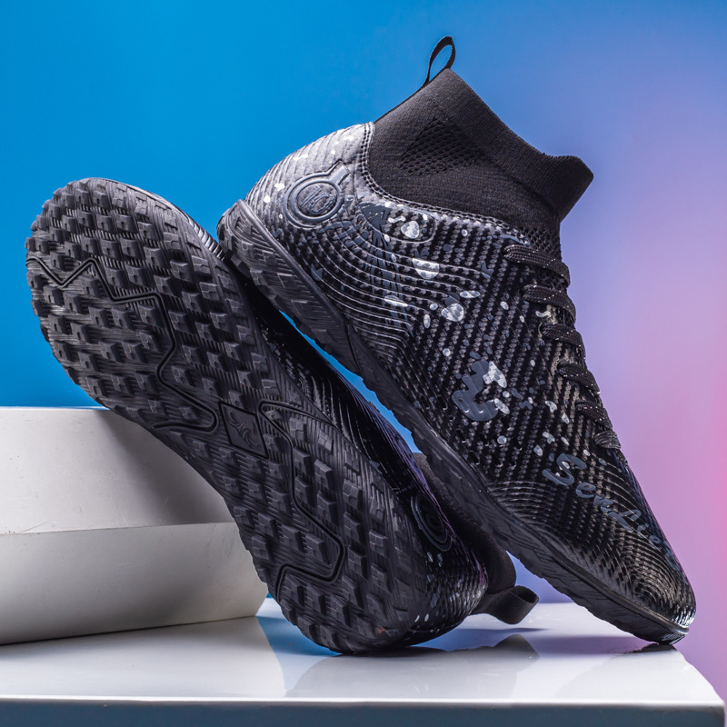 Zapatos de fútbol de alto nivel transfronterizos para niños y niñas, zapatos de entrenamiento para adultos, TF, zapatos de entrenamiento de clavos transpirables, zapatos deportivos profesionales antideslizantes