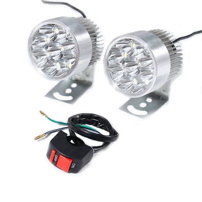 bright modified spotlight, universal Motorcycle tail - 2-x-9-bead-high-brightness-lights-1-switch-screws