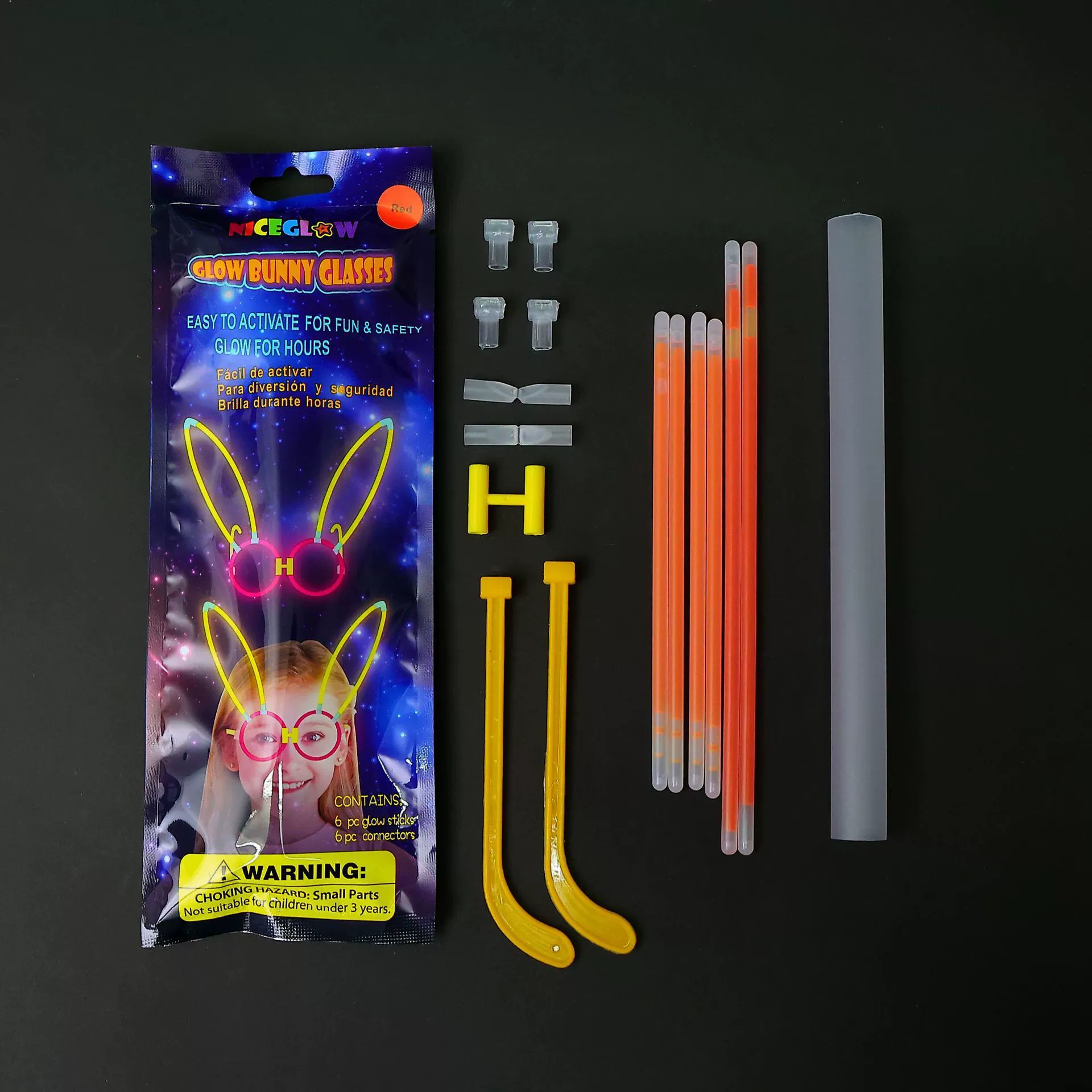 Светящиеся очки-зайчики, флуоресцентные очки, аксессуары для мероприятий в барах, светящиеся игрушки для детей, интернет-сенсация TikTok