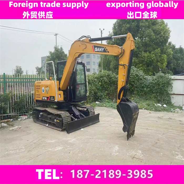 Экспорт внешней торговли SANY/SANY 75 подержанный экскаватор, прямые продажи с завода, Подержанный Малый экскаватор SANY 7 тонн