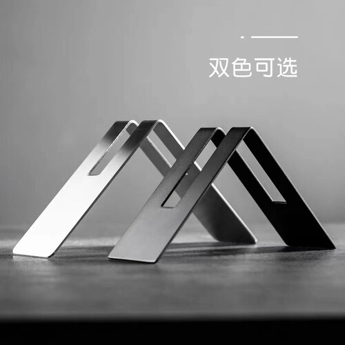 Stainless steel filter paper holder v60 hand-brewed coffee filter paper holder conical fan-shaped bar coffee shop filter paper storage rack