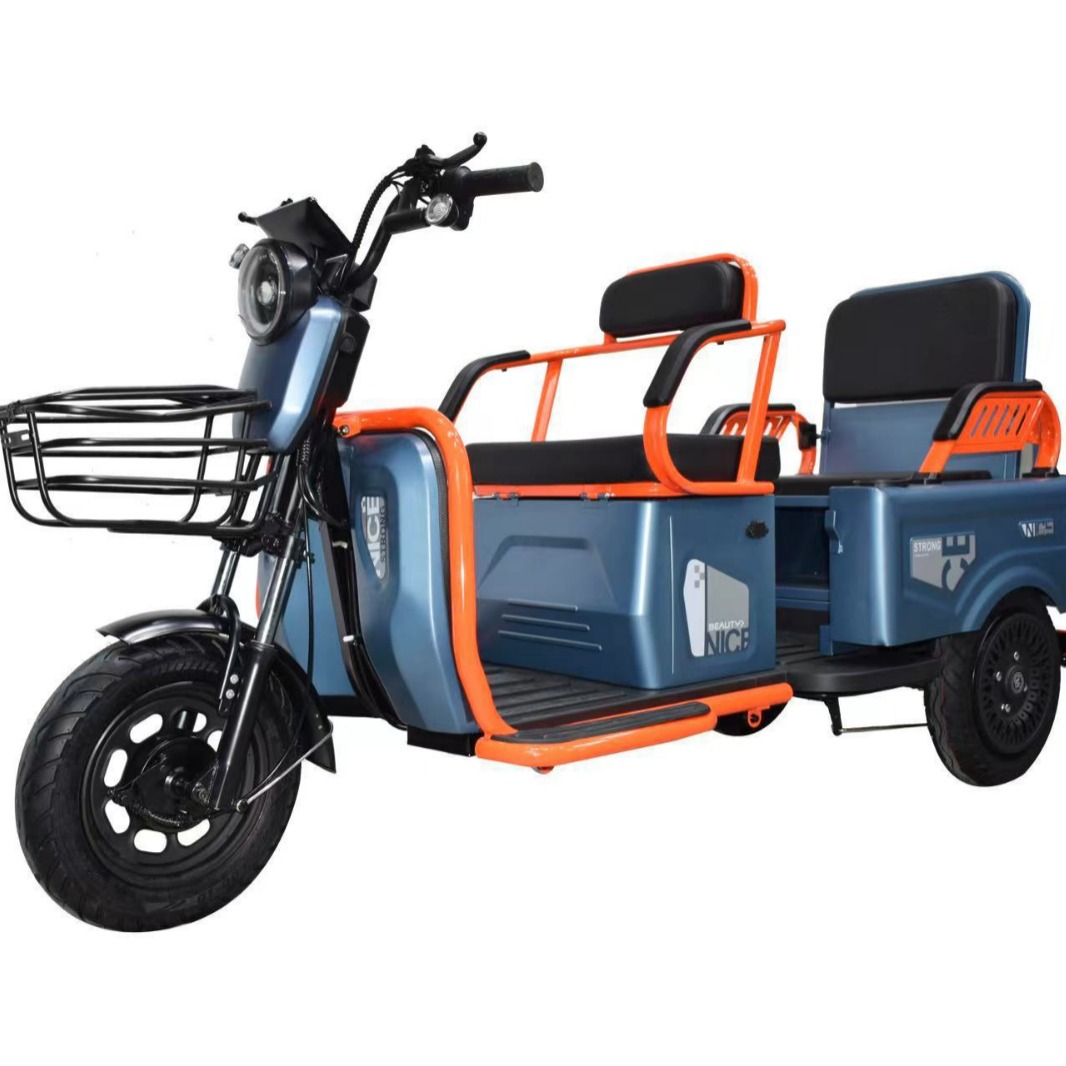 Triciclo eléctrico coche de batería para personas mayores scooter doméstico pequeño para recoger niños carga de alta potencia rey de carga