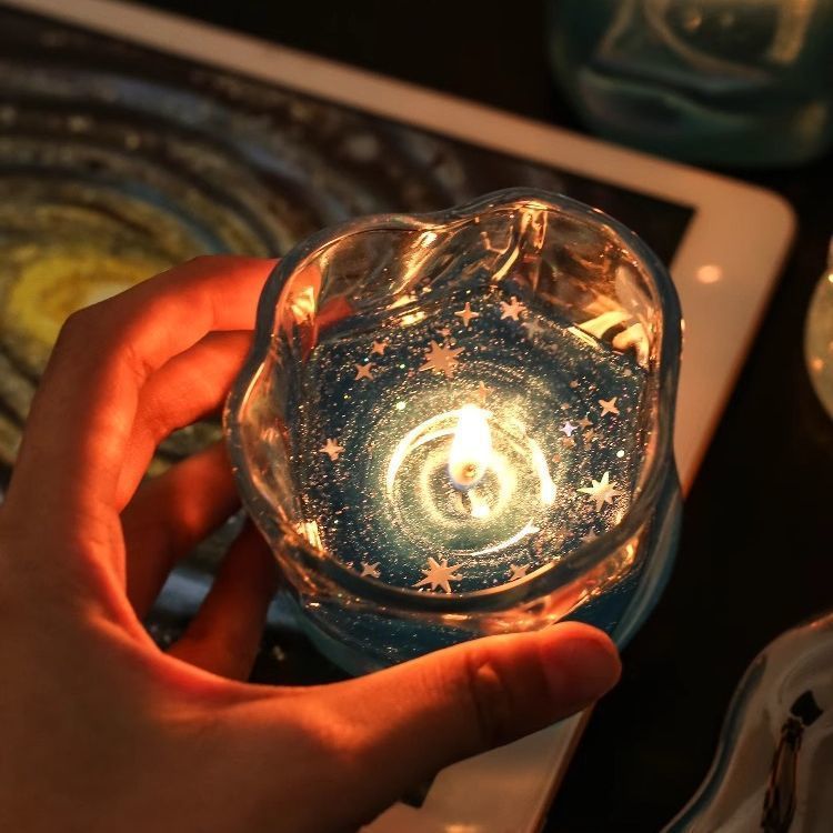 星空扭扭杯果冻香薰蜡烛梦幻蓝海洋家用室内持久香氛摆件伴手礼|undefined