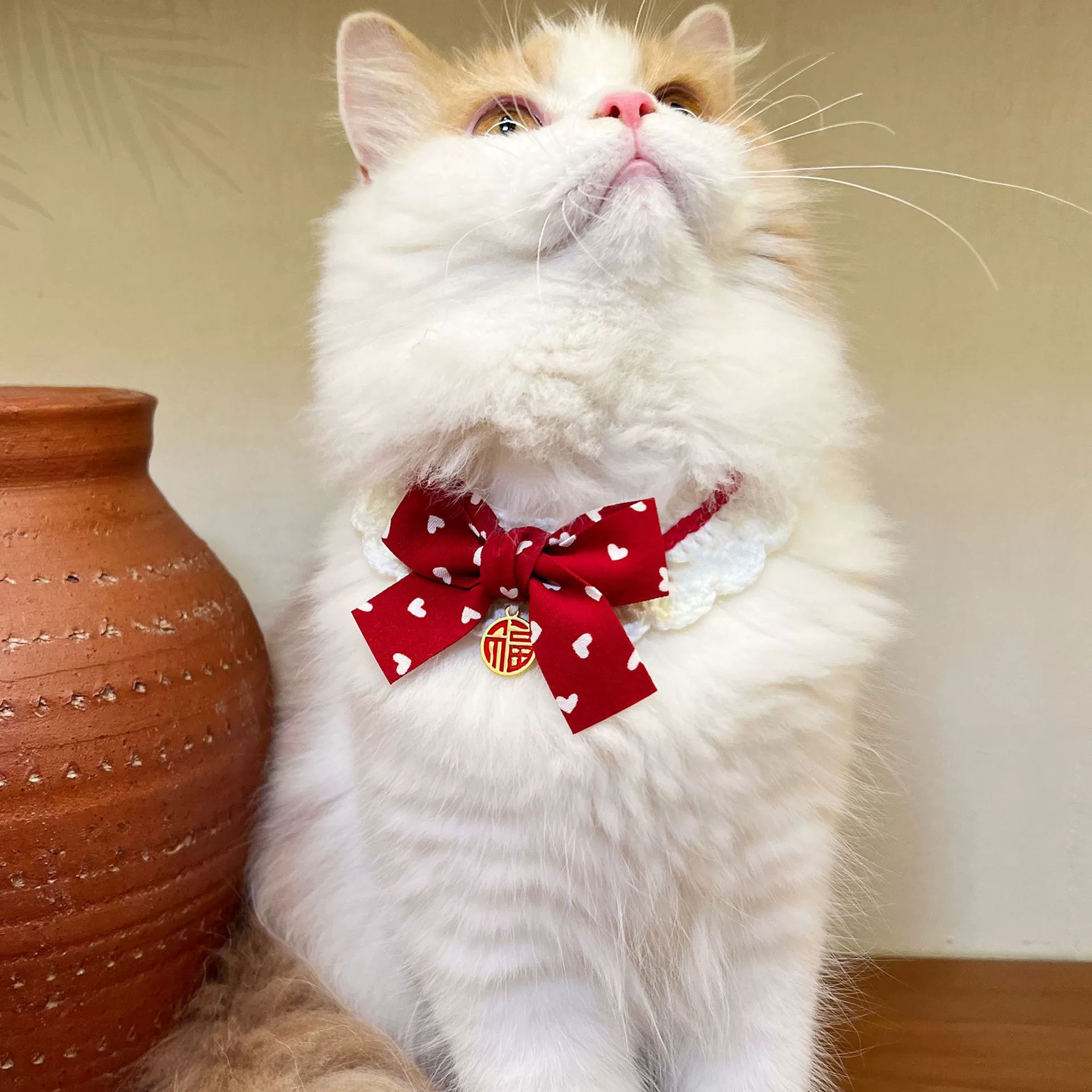 Кошачий шарф Домашний лук шарф Новогодние украшения