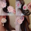 Fresh cute universal fashionable advanced earrings, flowered, light luxury style, high-quality style, wholesale