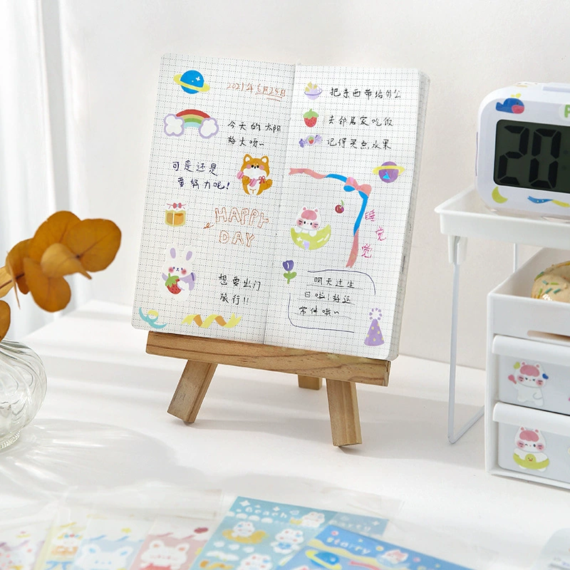 Лазерная карта наклейка Мэнфу клуб серии Cute Handbook Diary DIY Decoration Sticker 8 моделей
