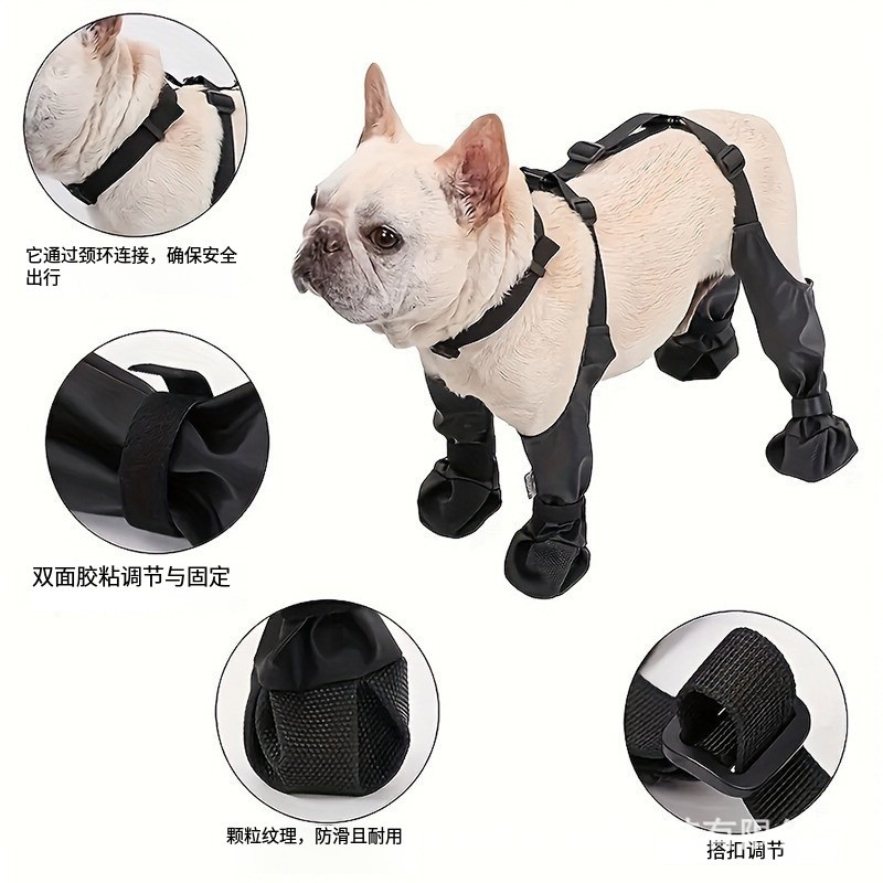Zapatos para mascotas transfronterizos zapatos para mascotas antisucio zapatos para perros impermeables antideslizantes generales cuatro estaciones zapatos de perro