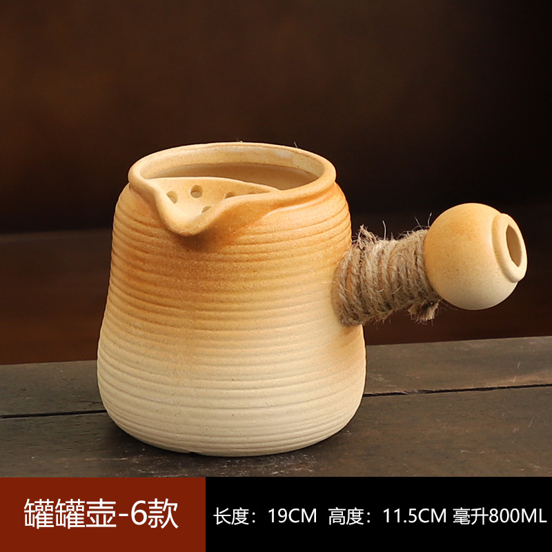 Juego de Tetera y Estufa para Té de Cerámica para Hogar y Exteriores