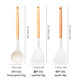Foreign Trade Explosions Household Silicone Kitchenware suit Cooking Spade Spoon Kitchenware Wooden Handle Cooking Spade Non-stick Silicone Spade