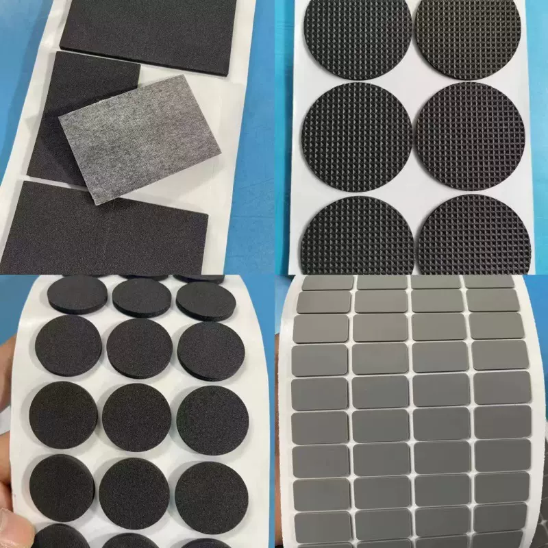 推荐电器防滑硅胶脚垫圆形桌椅网格eva泡棉脚垫透明密封硅胶垫片