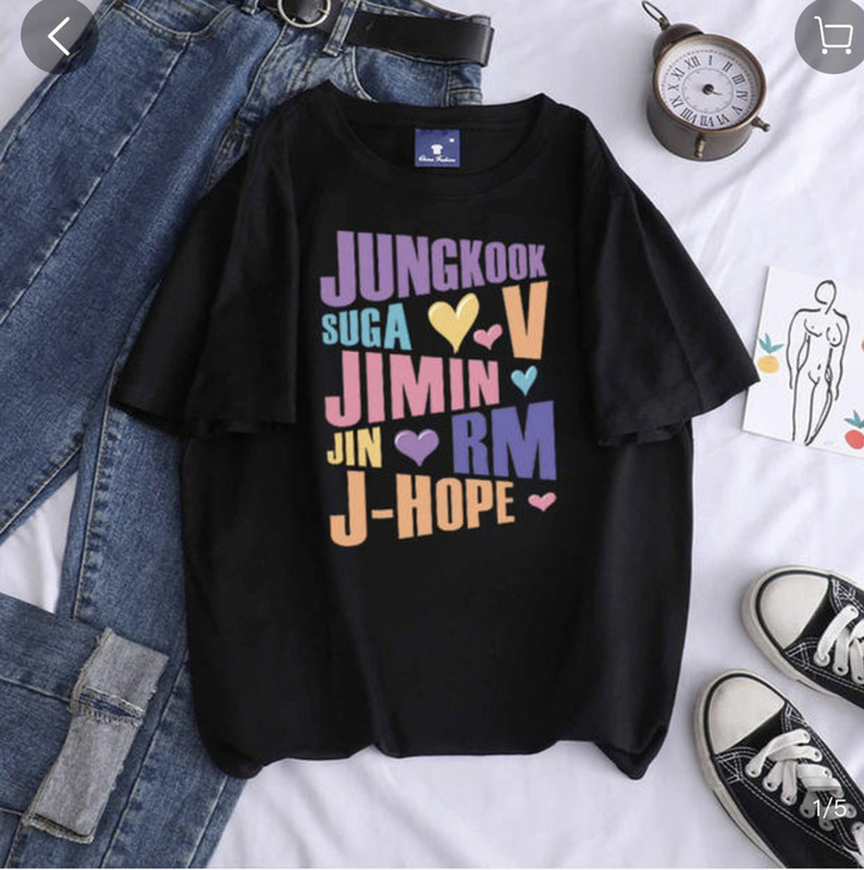 2022 Summer New Korean Fashion Street Trend Anime Cartoon Print Round Neck Cotton T-Shirt