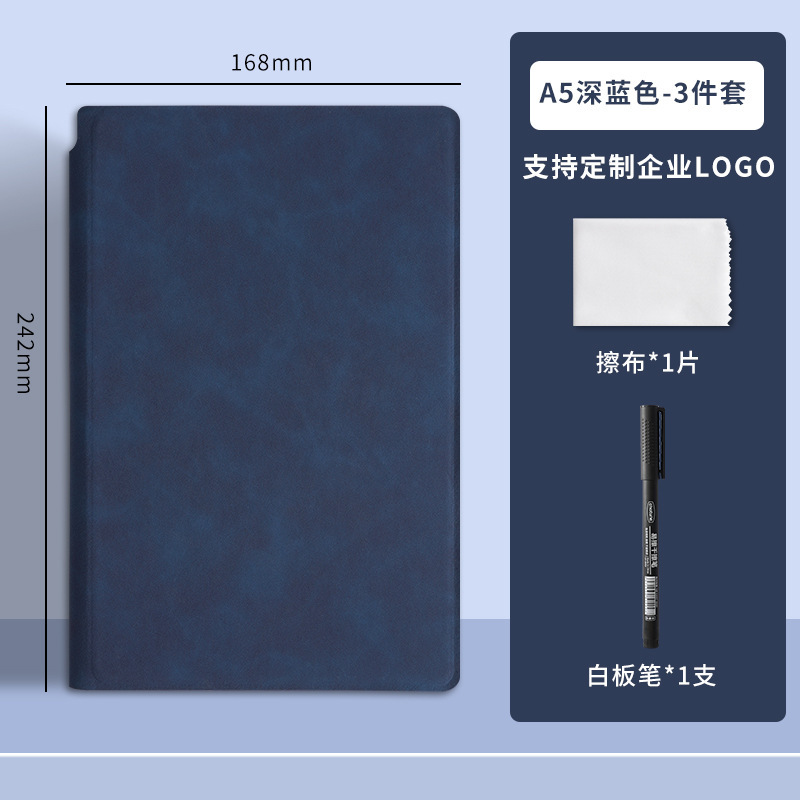 消去可能な A5 小さなホワイトボード ドラフト ノート レザー ライティング ボード デスクトップ メモ帳 ロゴを印刷可能|undefined
