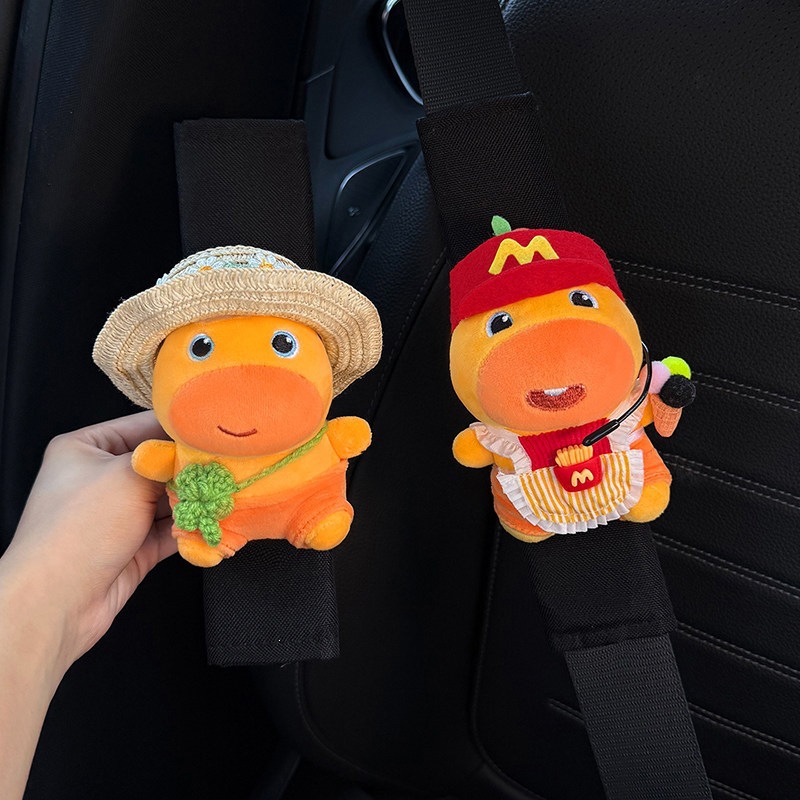 New Lulu Car Seatbelt Shoulder Pad Protector Car Interior Accessory Seatbelt Decoration 2026 Anti-Collision Cover for Women