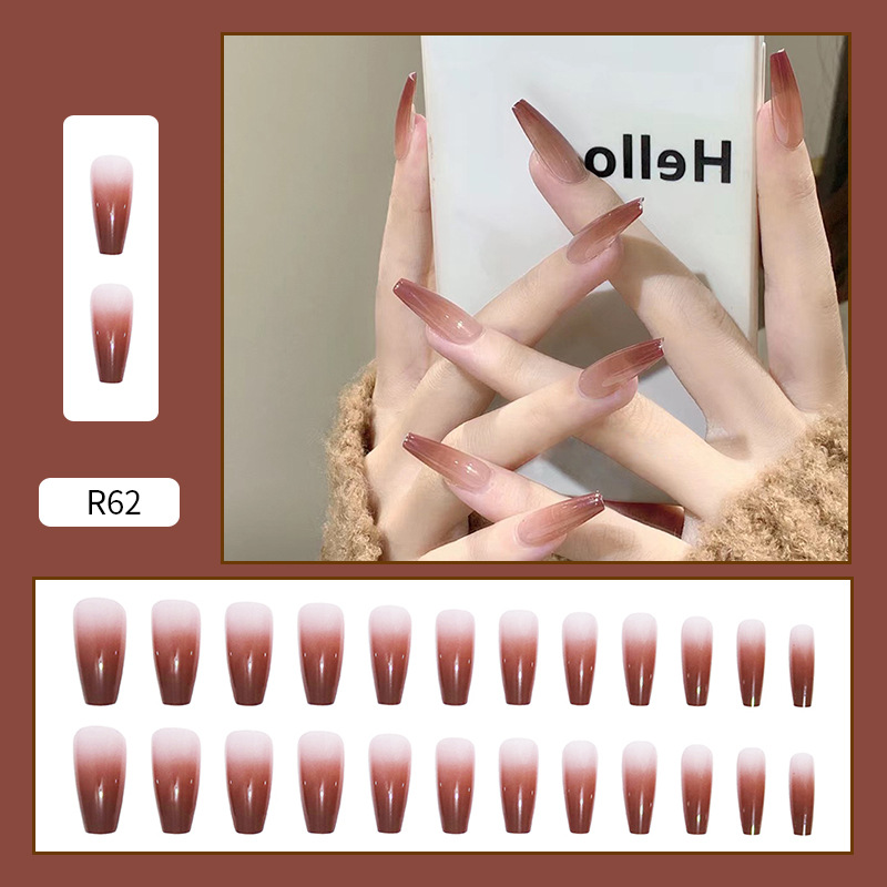 Use parche de uñas pegatina de uñas de dibujos animados corto parche de uñas falso desmontable terminado rubor parche de uñas