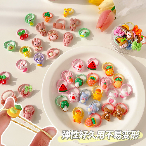 Children's rubber band headband for girls and babies. The rubber band does not hurt the hair. High elastic small baby headband.