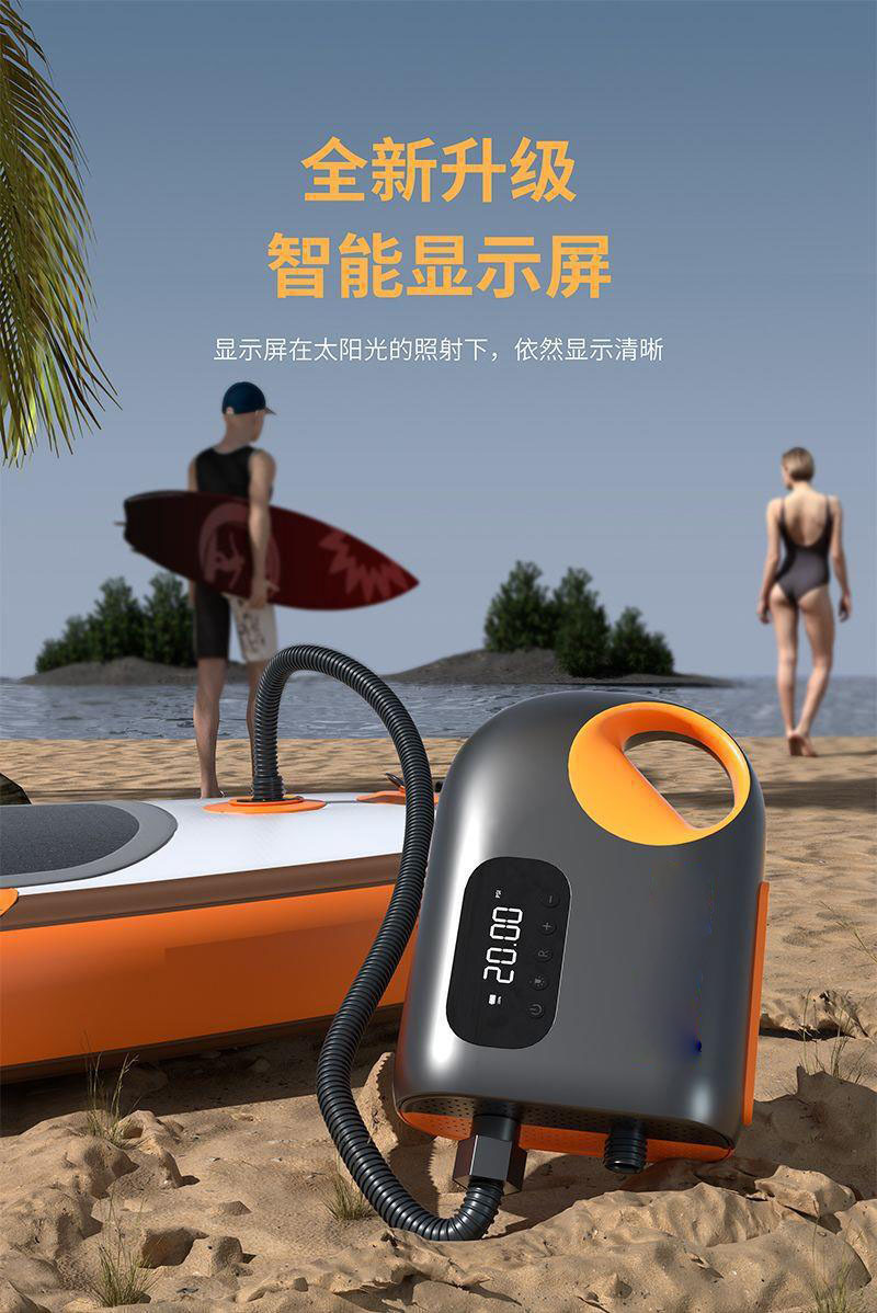 Outdoor kayak assault boat SUP paddle board high power smart air pump new 12V high pressure electric air pump