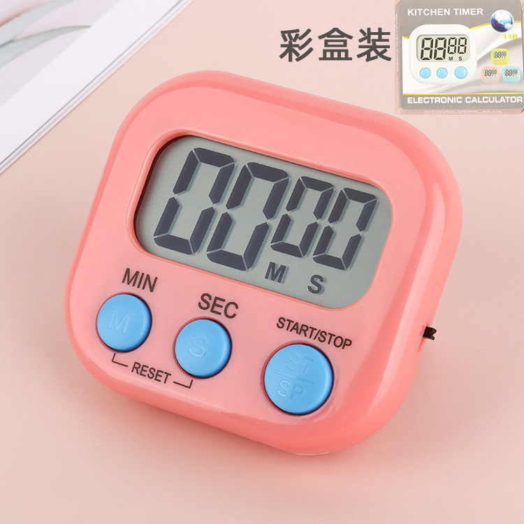 クリエイティブ大画面タイマーメーカー学生ストップウォッチ多機能キッチンカウントダウン焙煎電子タイマー|undefined