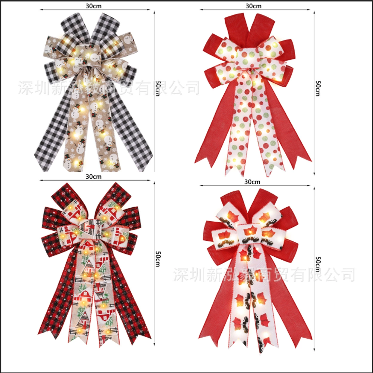 Hongyi лента липкая лампа лук льняной бант дерево украшения осень День благодарения Рождественская гирлянда украшения