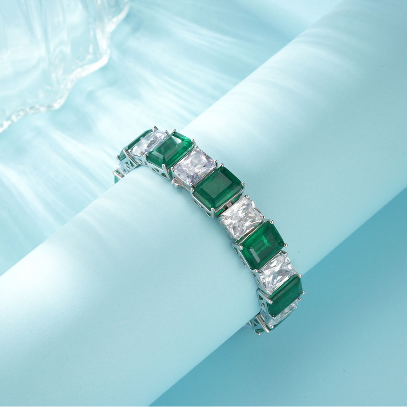 Nueva pulsera de tesoro de color de cultivo con incrustaciones de plata S925 transfronteriza, doble color, diamantes completos, joyería de lujo ligera, moda europea y americana