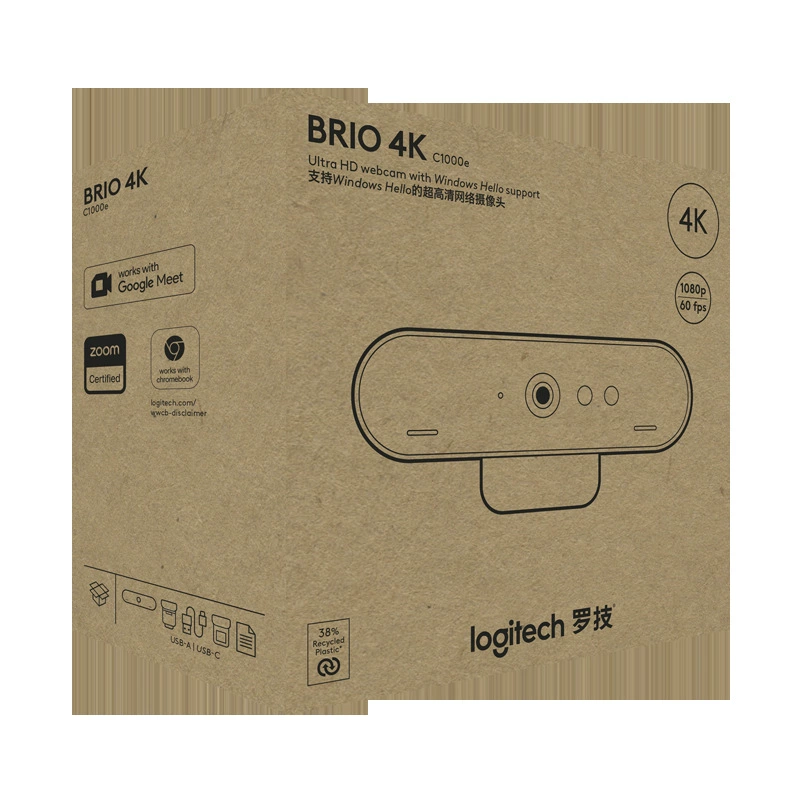 Веб-камера Logitech C1000eBRIO Ultra HD 4K для видеовстреч