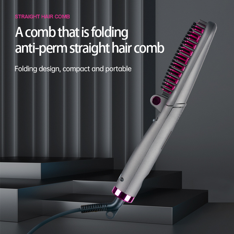 Originalaus dizaino naujos tinginio tiesių plaukų šukos tiesios ritininės dvigubo tūrio energijos generavimo tingus ventiliatorius mažas_voghion.com